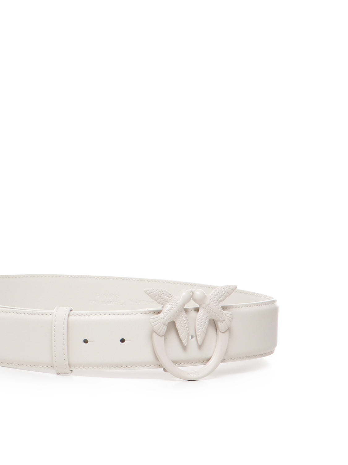Pinko Belts White Cowskin