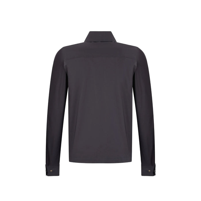 Herno Shirt Jacket Blue Cotton Elastane