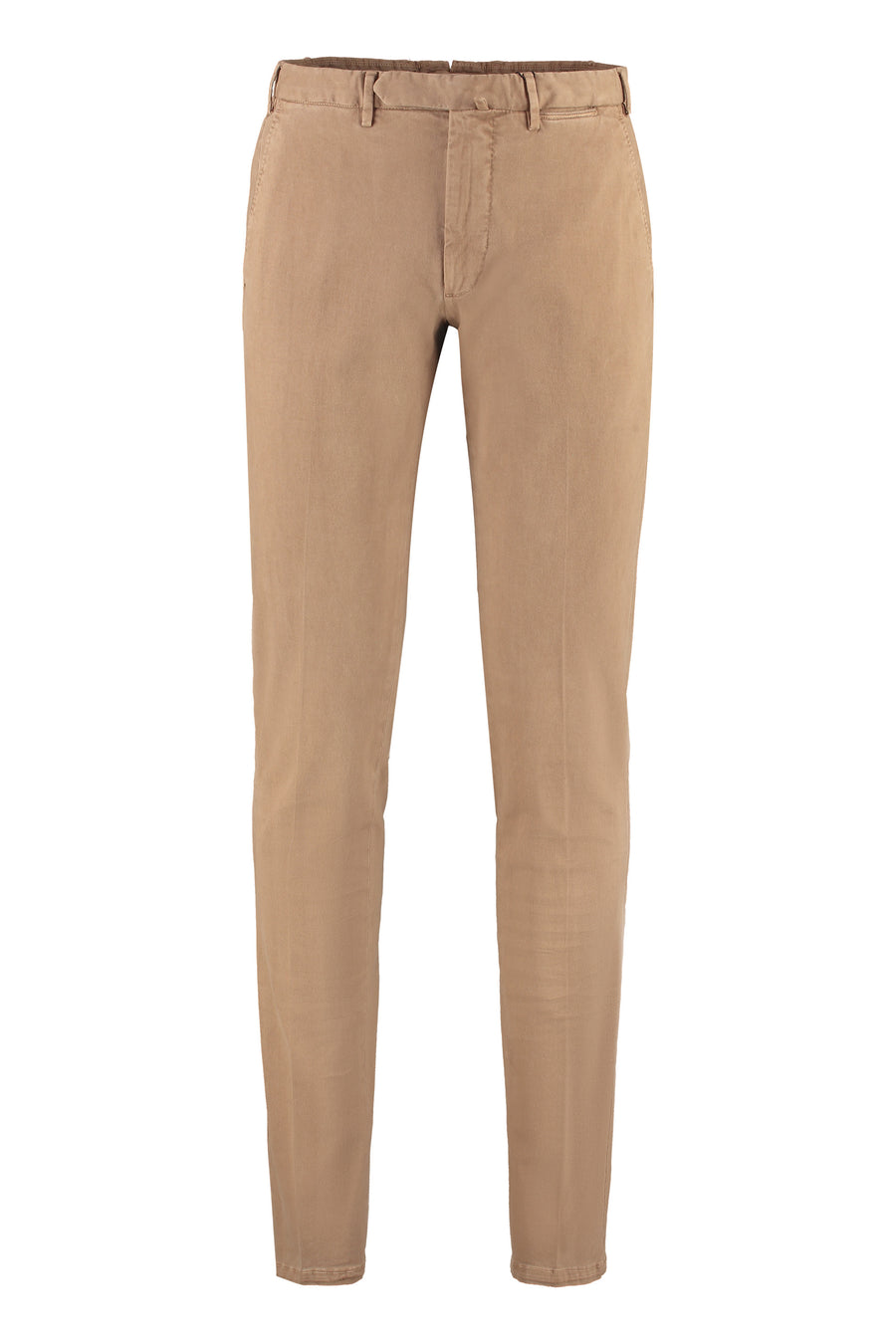 Chino Trousers Stretch Cotton Camel Chinos