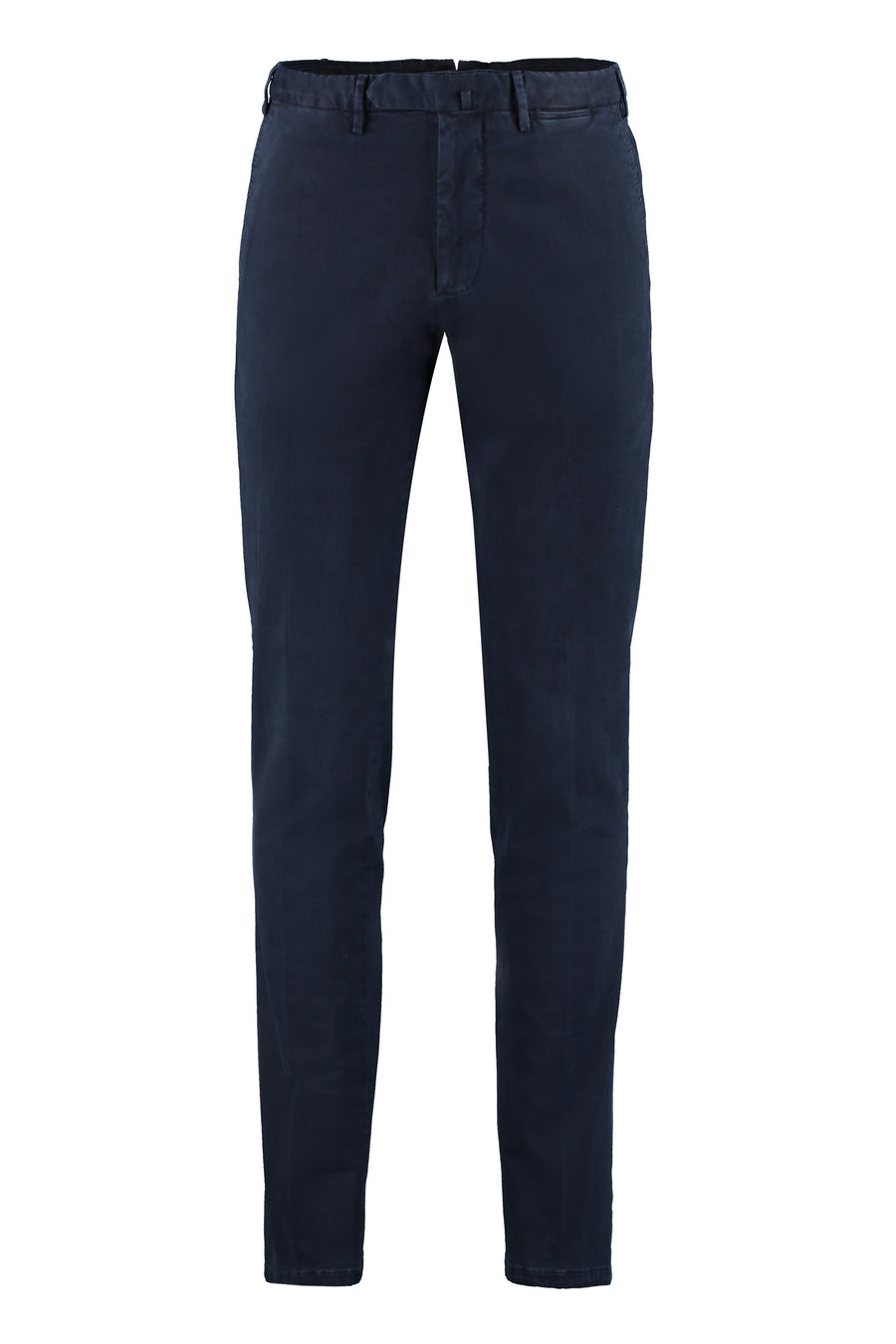 Chino Trousers Stretch Cotton Blue Chinos