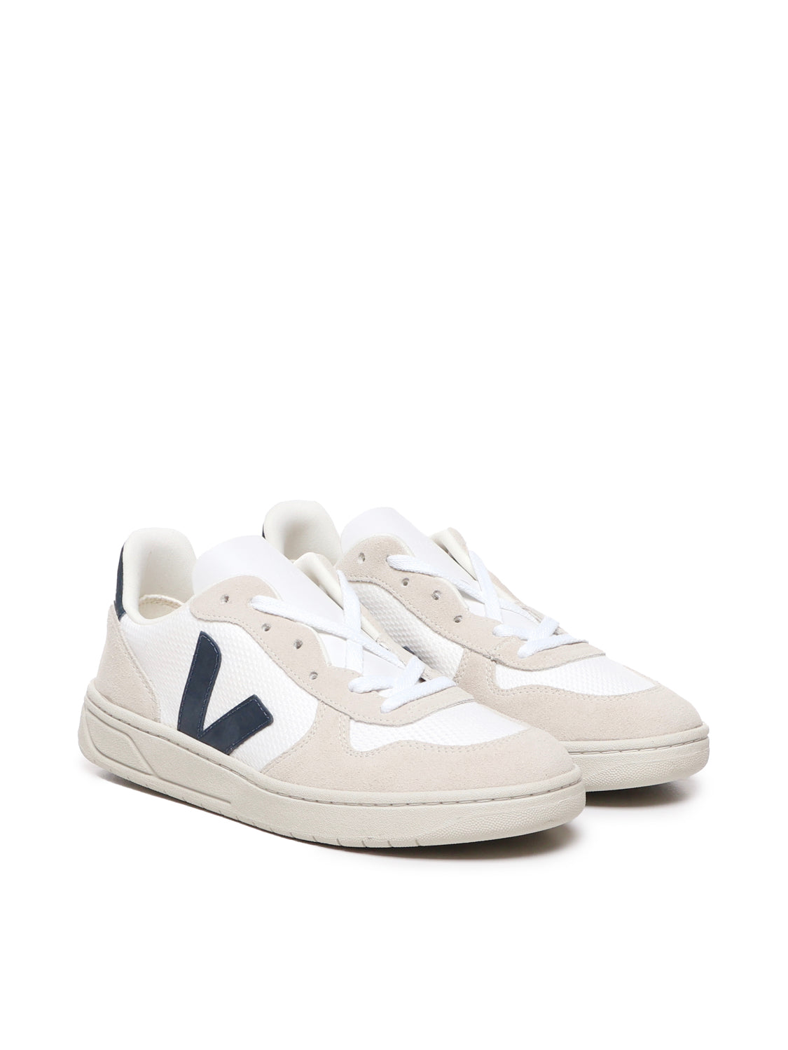 Veja Sneakers White, Blue Calfskin