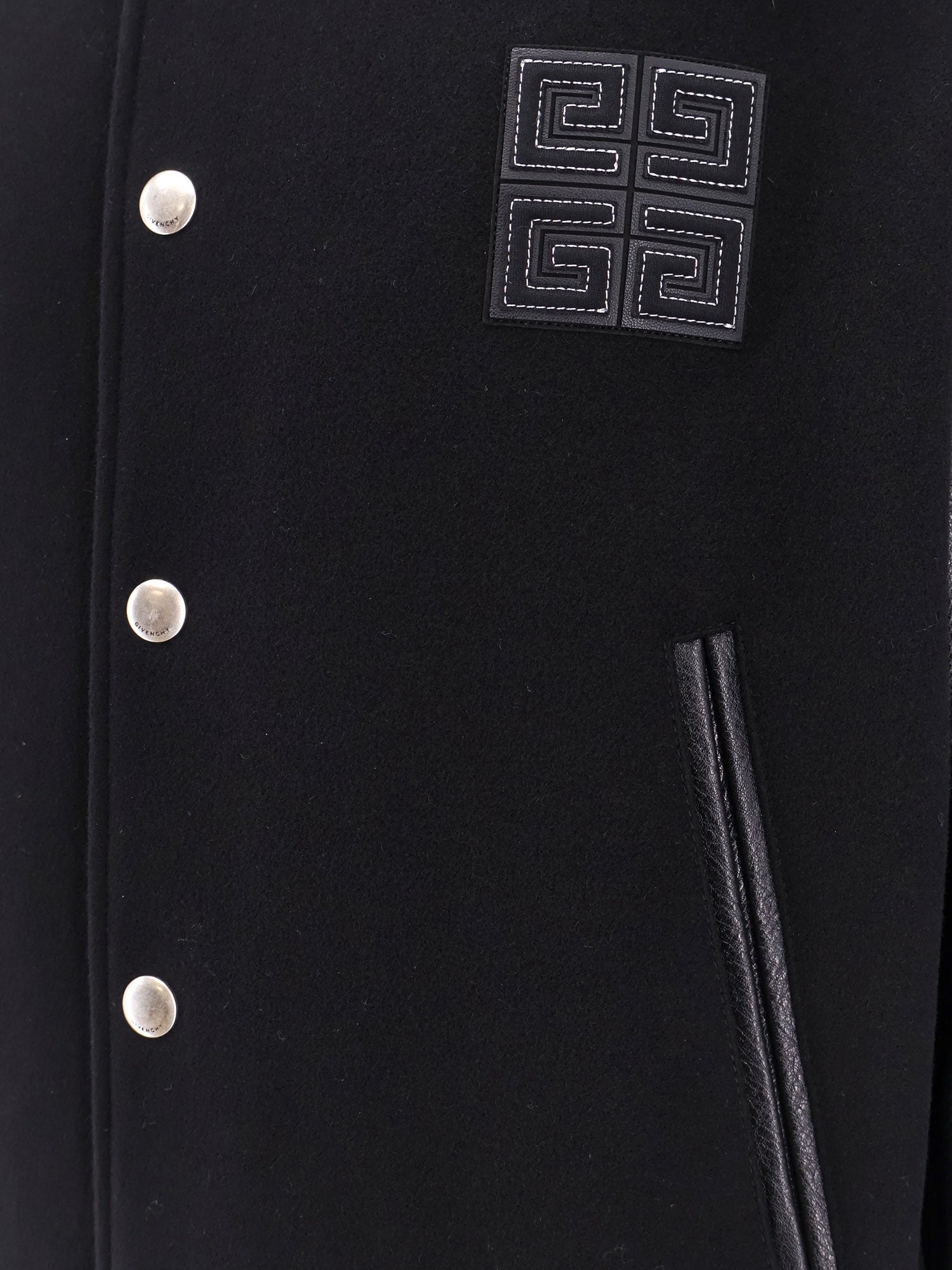 Givenchy Jackets Black Lana Poliammide/ Pelle