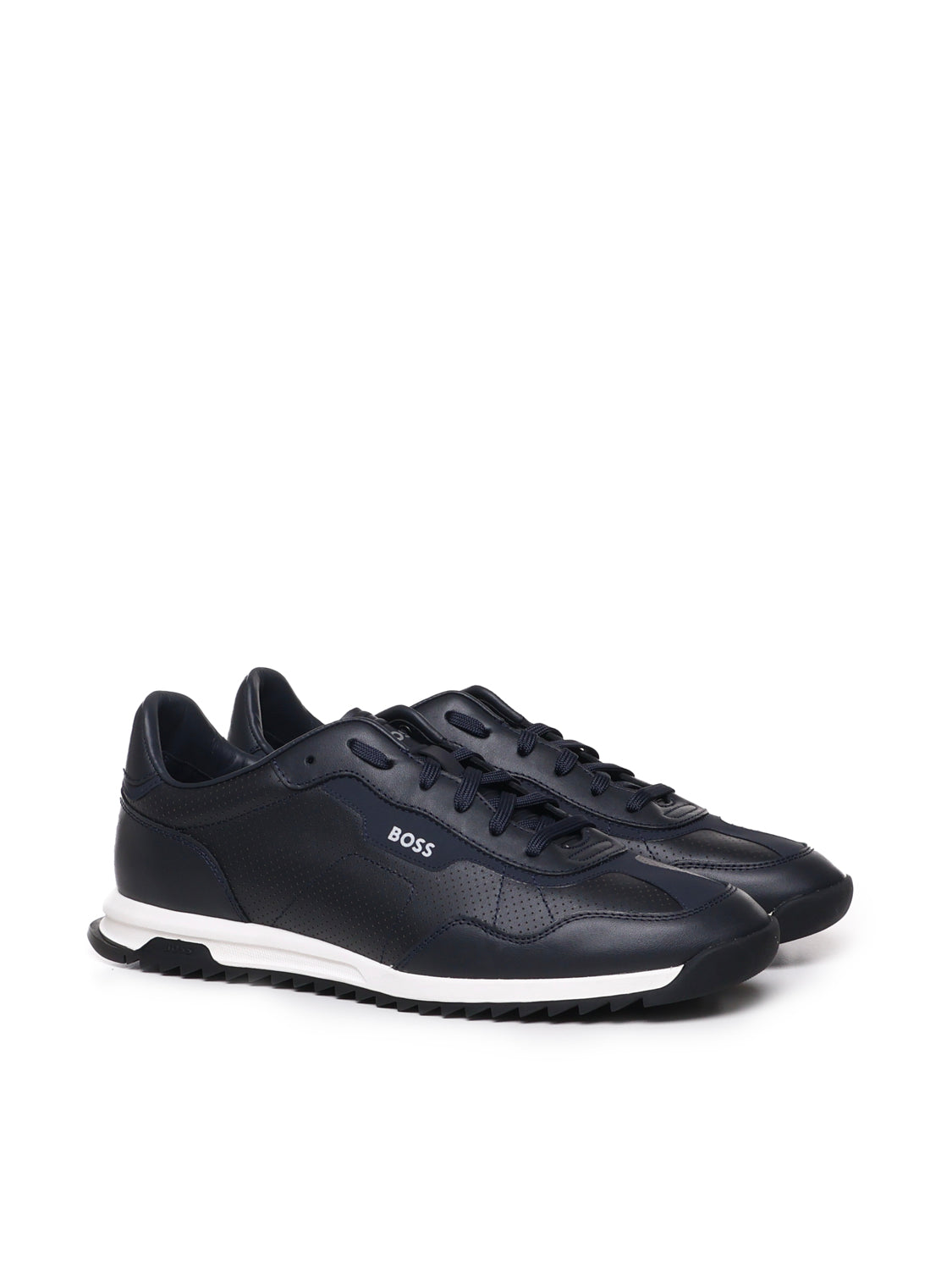 Boss Sneakers Blue Cowskin