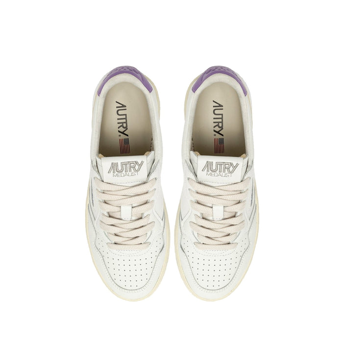 Autry Medalist Leather Sneakers White
