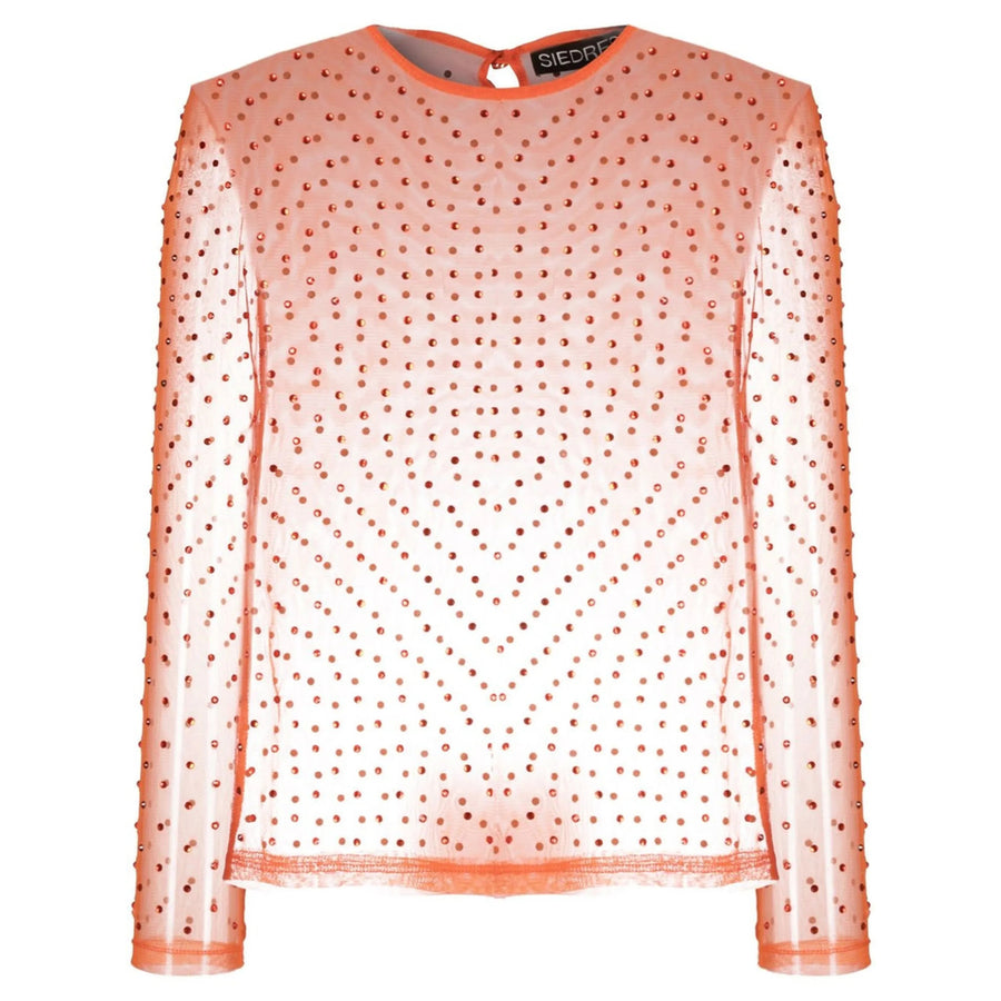 Siedres Carrot Orange Sweater Polyester Blouses