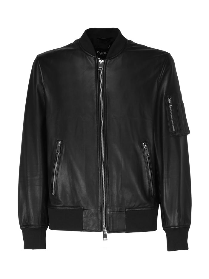 Dondup Coats Black Leather