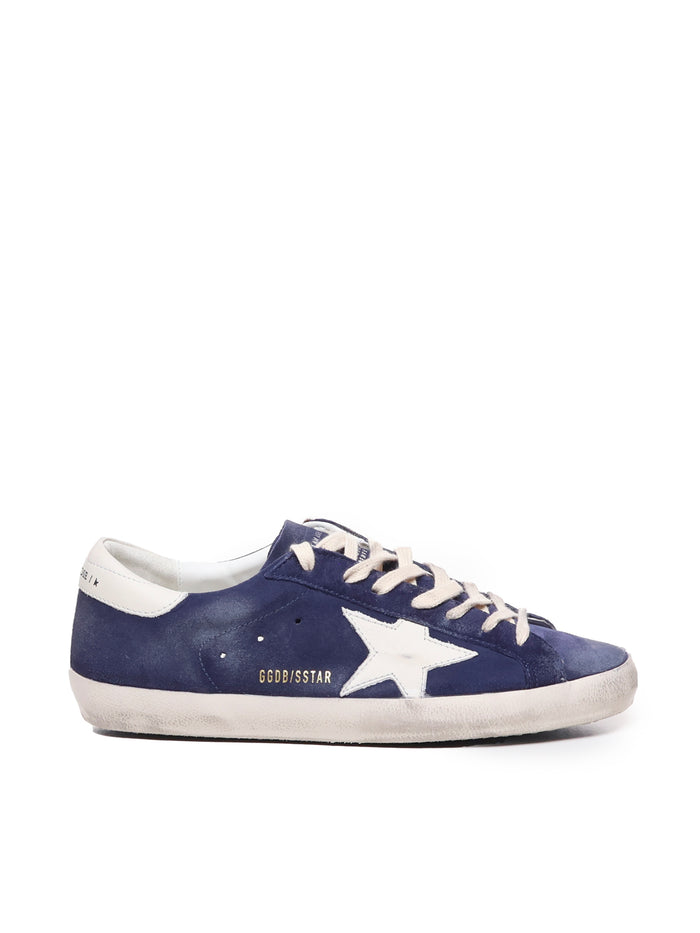 Golden Goose Sneakers Blue Cowskin