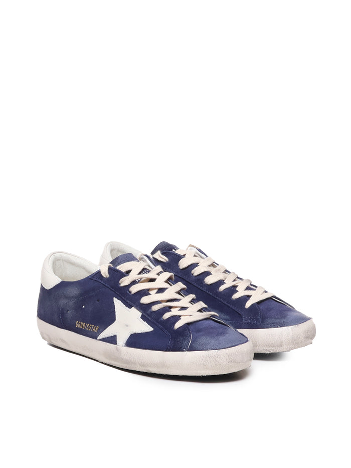 Golden Goose Sneakers Blue Cowskin