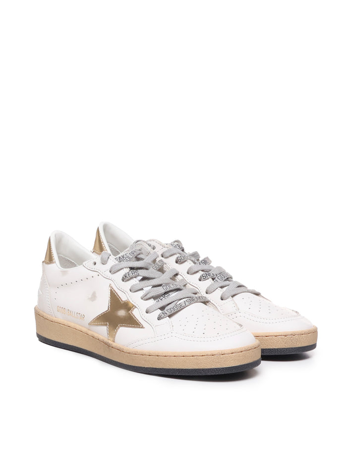 Golden Goose Sneakers White, Gold Cowskin