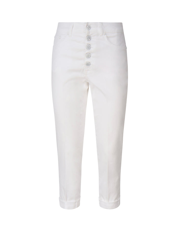 Dondup Jeans White Cotton