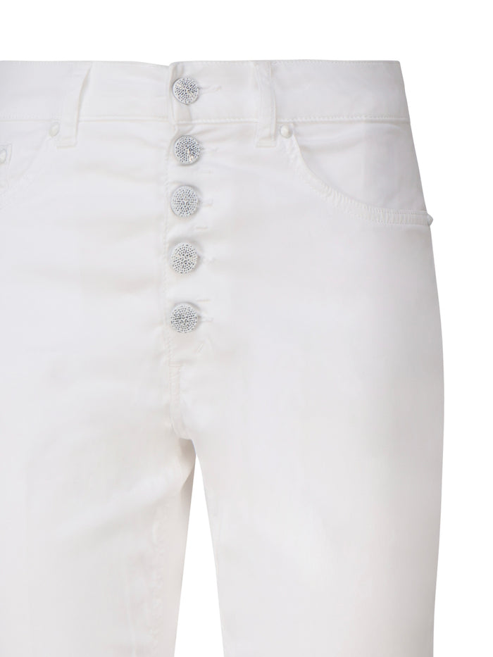 Dondup Jeans White Cotton
