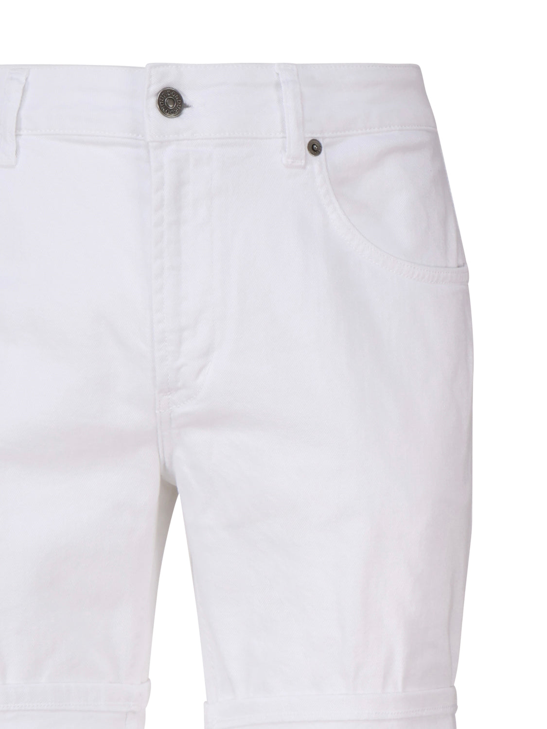 Dondup Shorts White Co Eme Ea