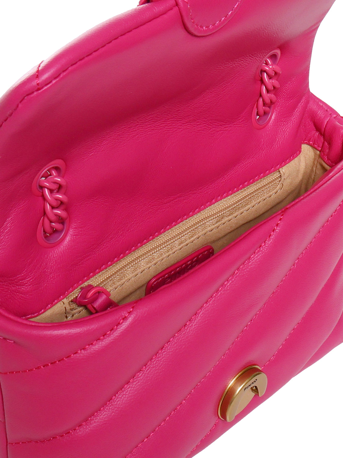 Pinko Bags Fuchsia Sheepskin