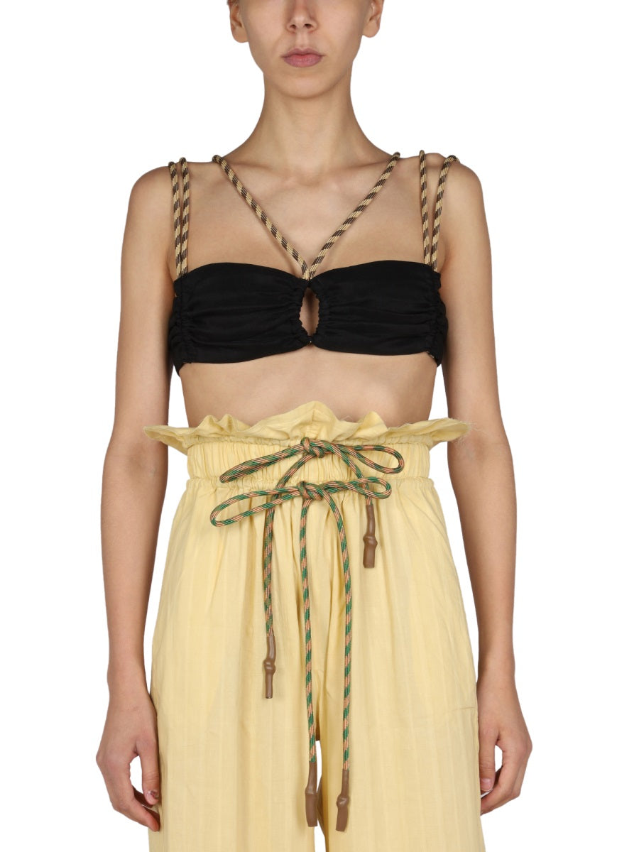 Mara Top With Hiking Straps Black Not Specified Tops