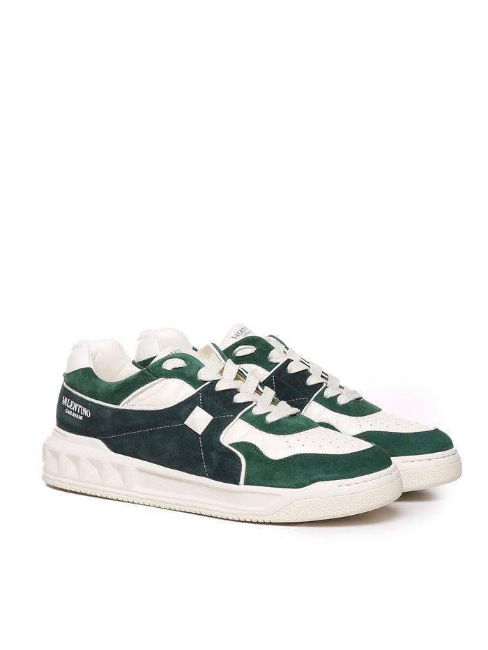 Valentino Garavani Sneakers White, Green Calfskin