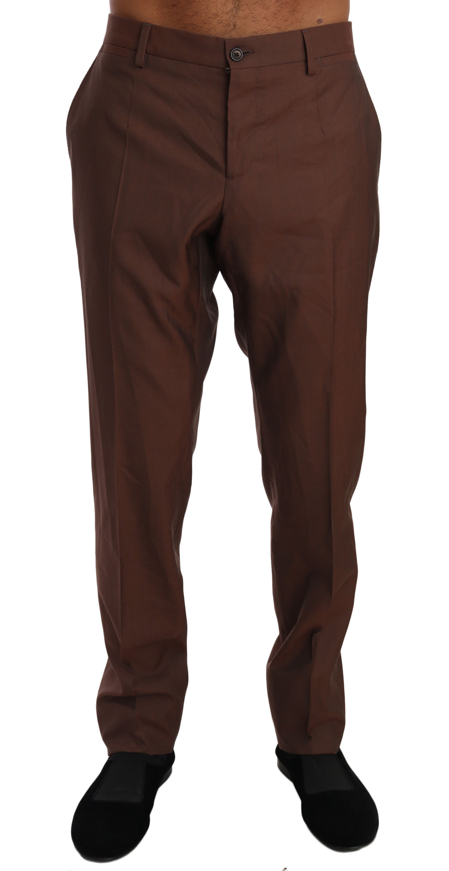 Dolce & Gabbana 60% Wool trousers in brown