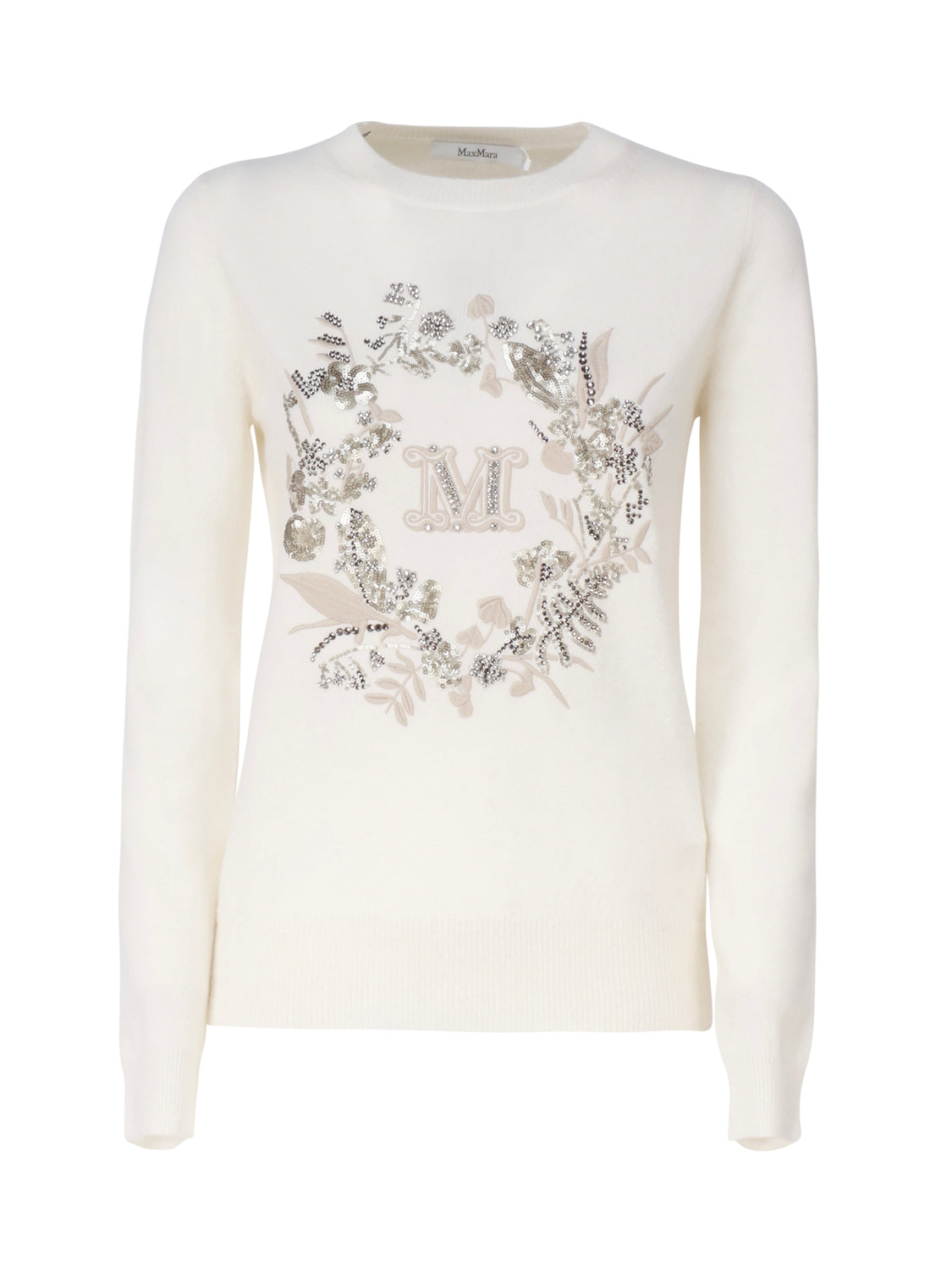Max Mara Sweaters White Wool