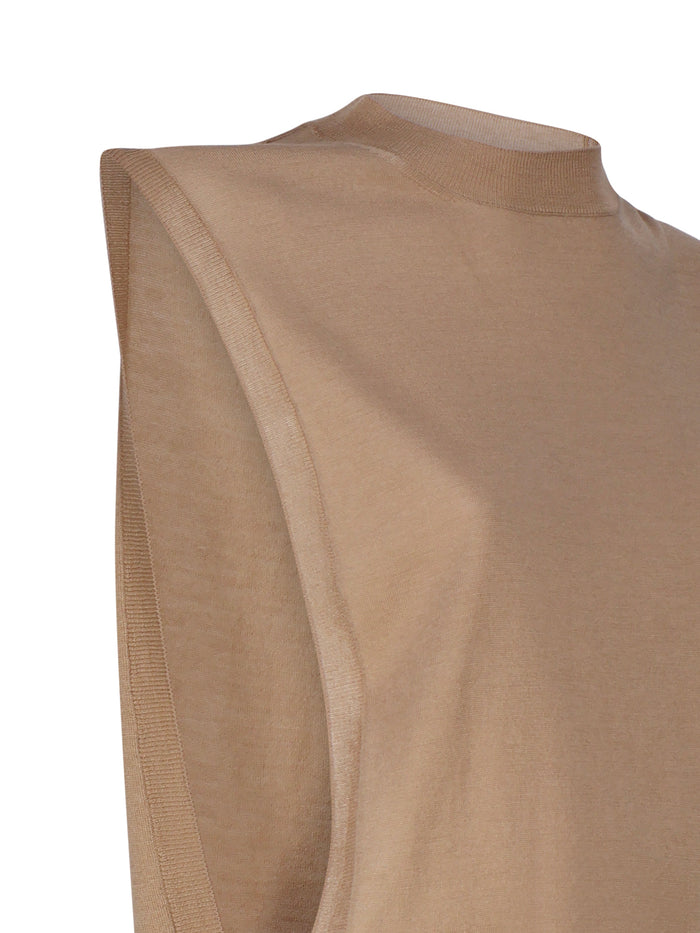 Sportmax Top Beige Wool