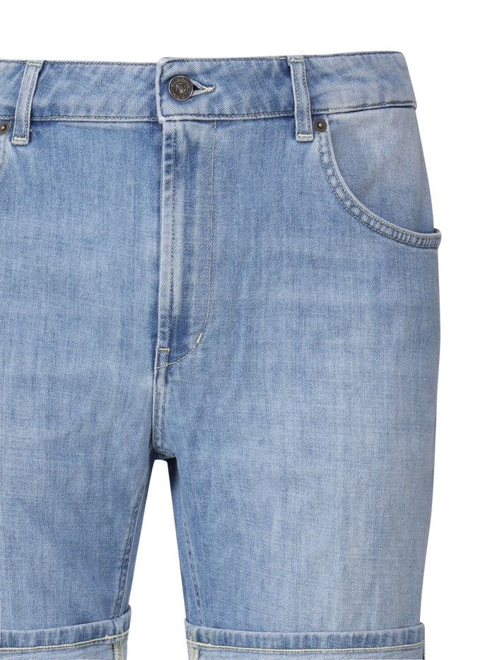 Dondup Shorts Blue Cotton