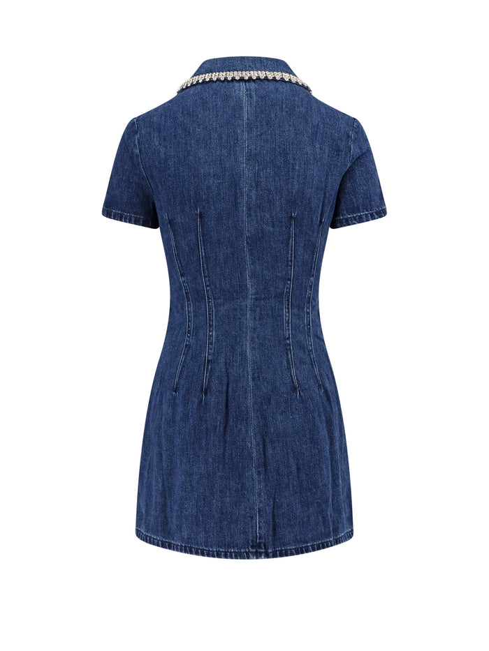 Self Portrait Dresses Blue Cotone