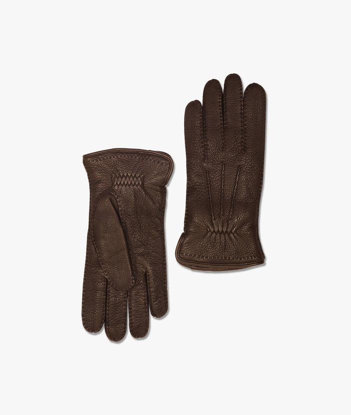 Deer And Cashmere Gloves Brown Man