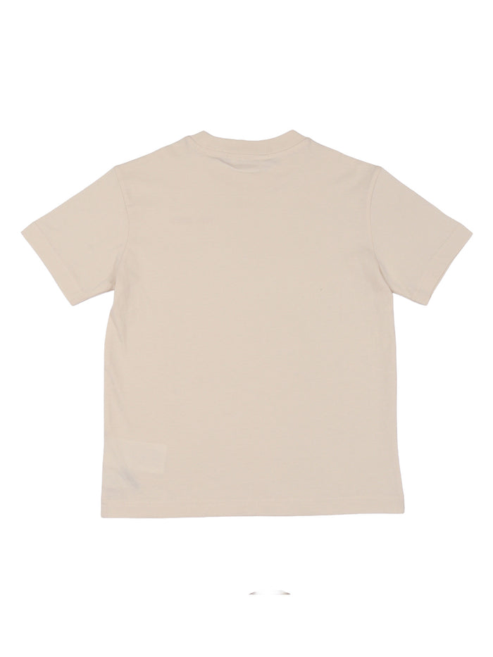 LOGO REG. T-SHIRT S-S GIRL Beige Cotton Short Sleeves