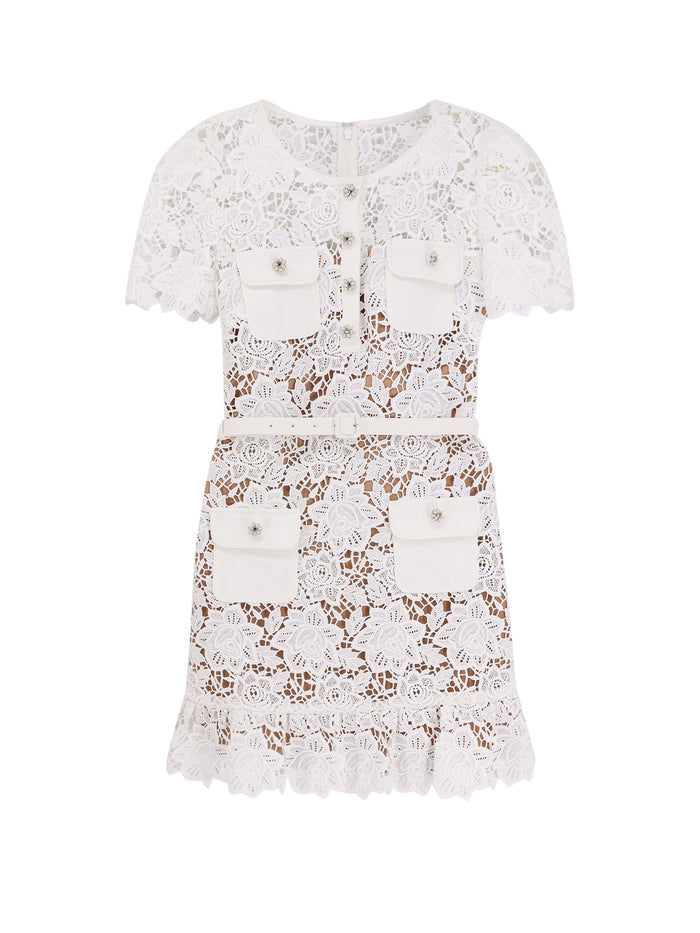 Self Portrait Dresses White Poliestere