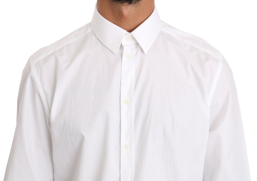 Dolce & Gabbana 100% Cotton dress shirt in white