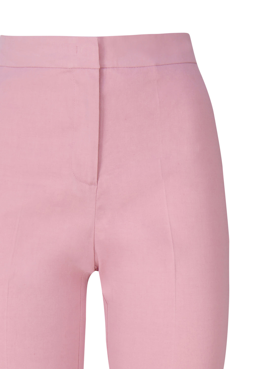 Pinko Trousers Pink Cotton