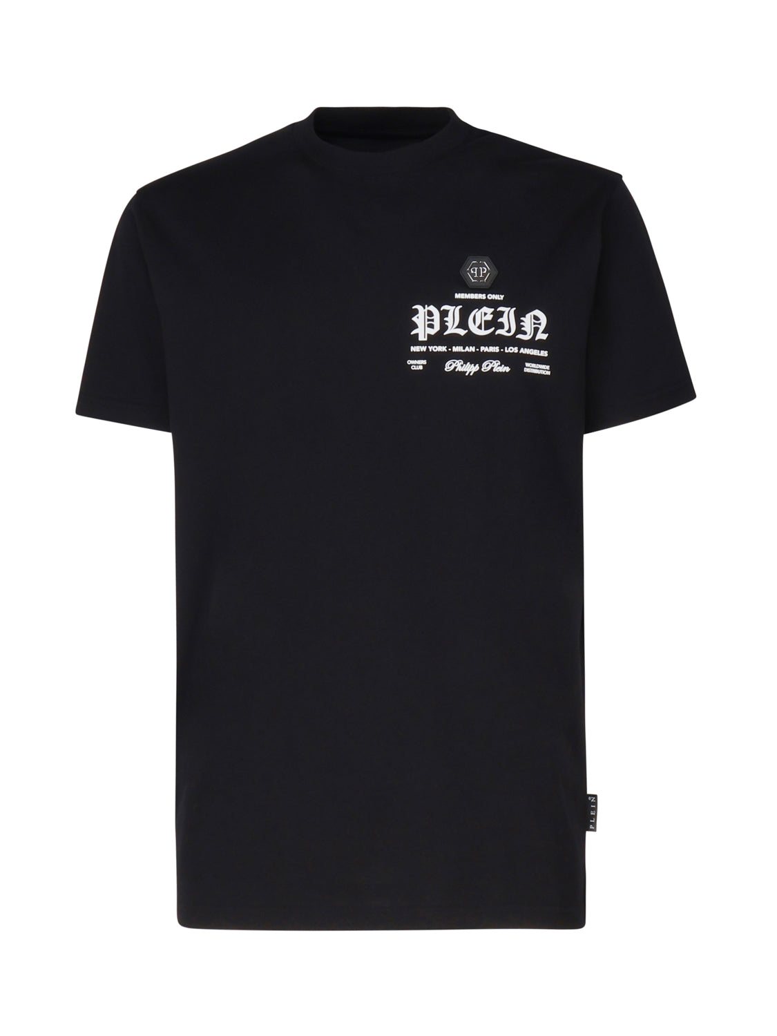Philipp Plein T-Shirts And Polos Black Cotton