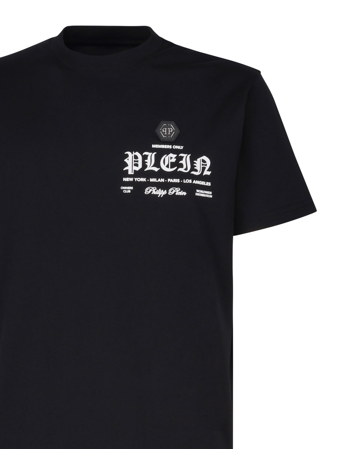Philipp Plein T-Shirts And Polos Black Cotton