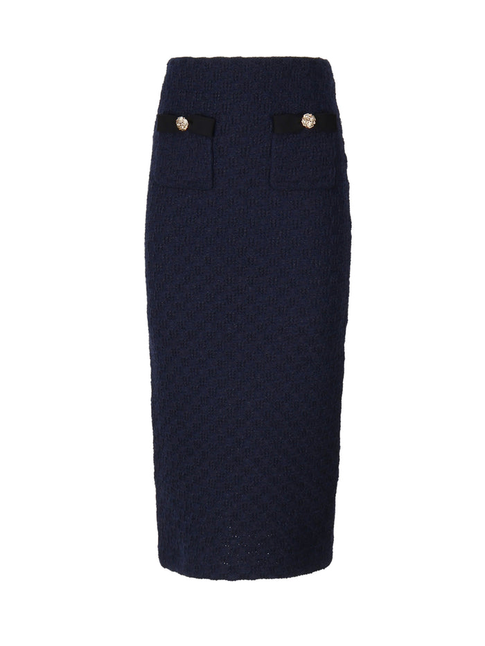 Self-Portrait Skirts Blue Polyester