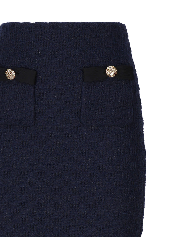 Self-Portrait Skirts Blue Polyester