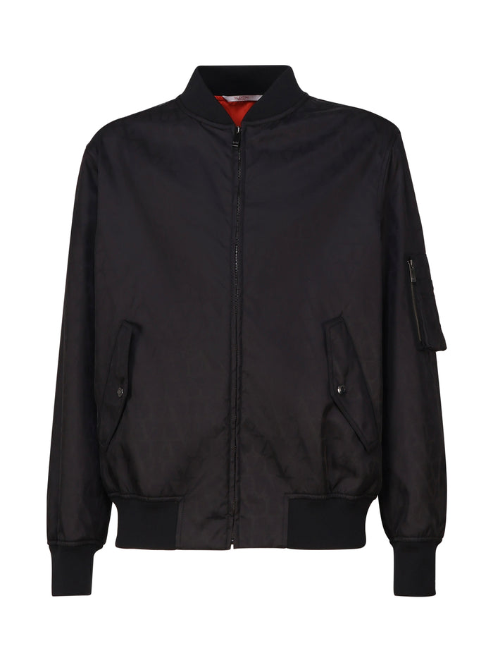Valentino Garavani Coats Black Polyammide