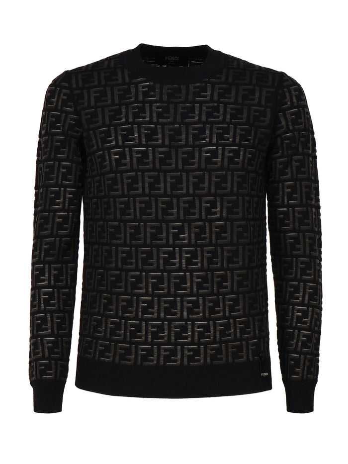 Fendi Sweaters Black Pure Wool