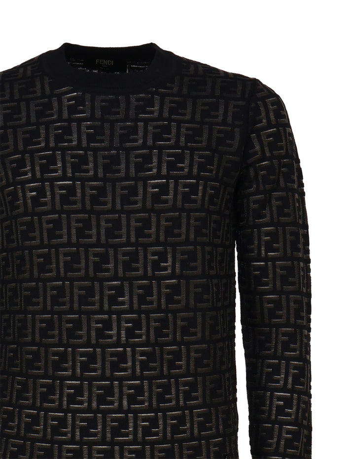 Fendi Sweaters Black Pure Wool