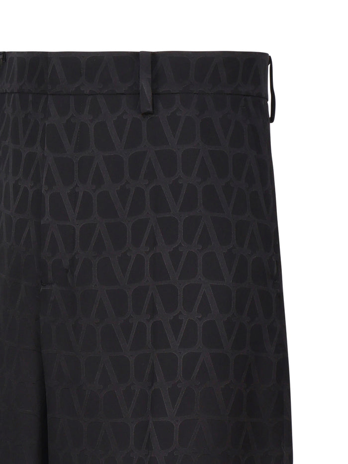 Valentino Garavani Shorts Black Silk