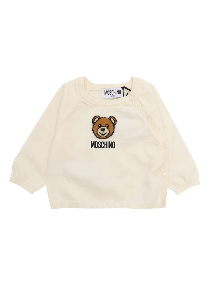 Sweater+pants-Beanie Beige Cotton Polyamide Wool Gift Box