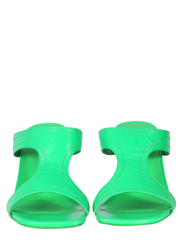 Nadia Sandals Green Leather