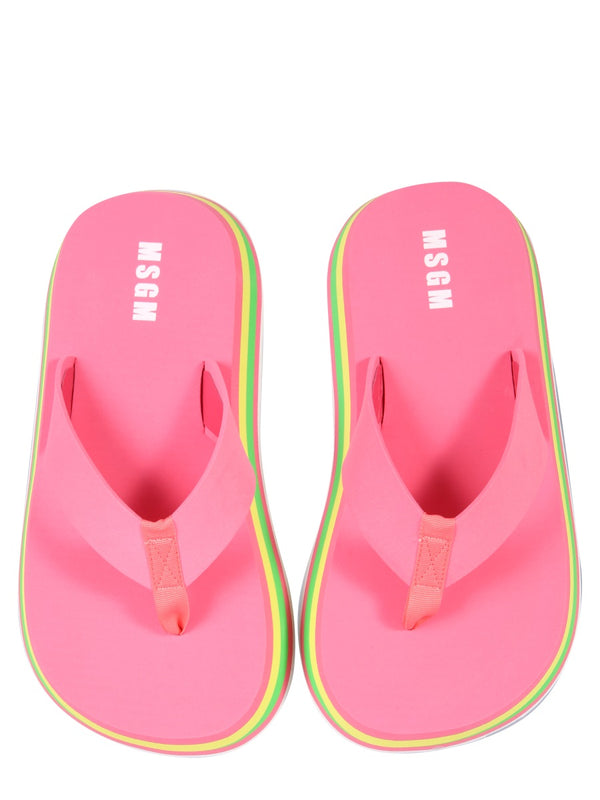 Thong Sandals Fuchsia Not Specified