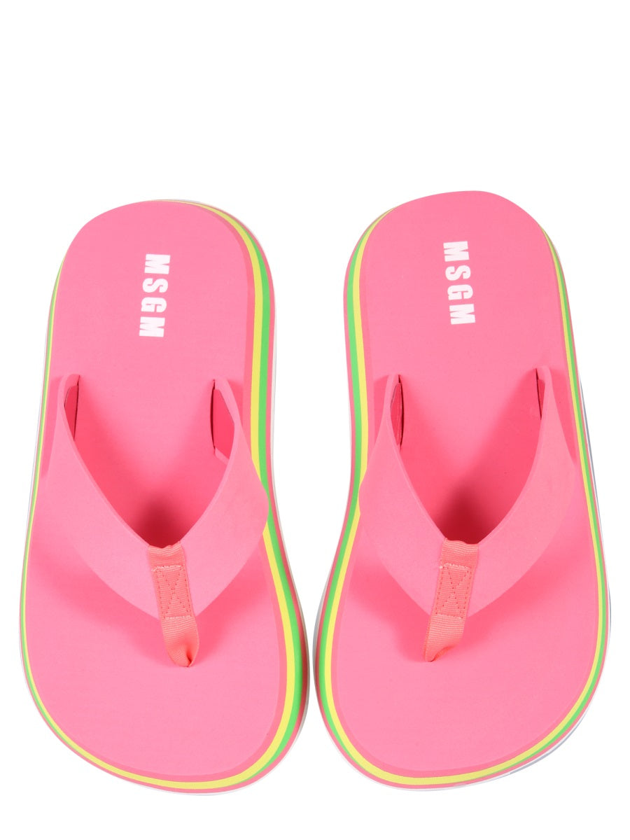 Thong Sandals Fuchsia Not Specified
