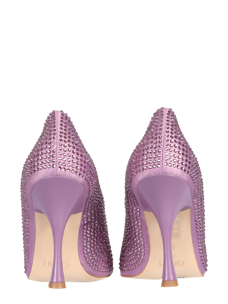 Glam Decollete Lilac Leather Shoe