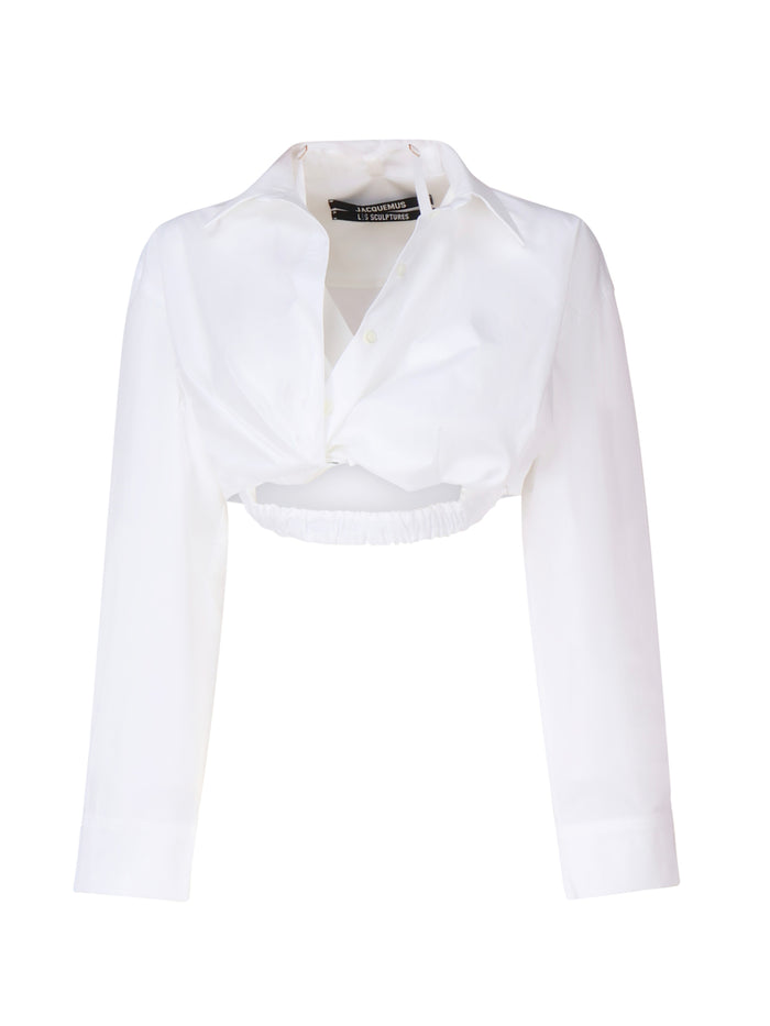 Jacquemus Shirts White Principal:coton Elasthanne