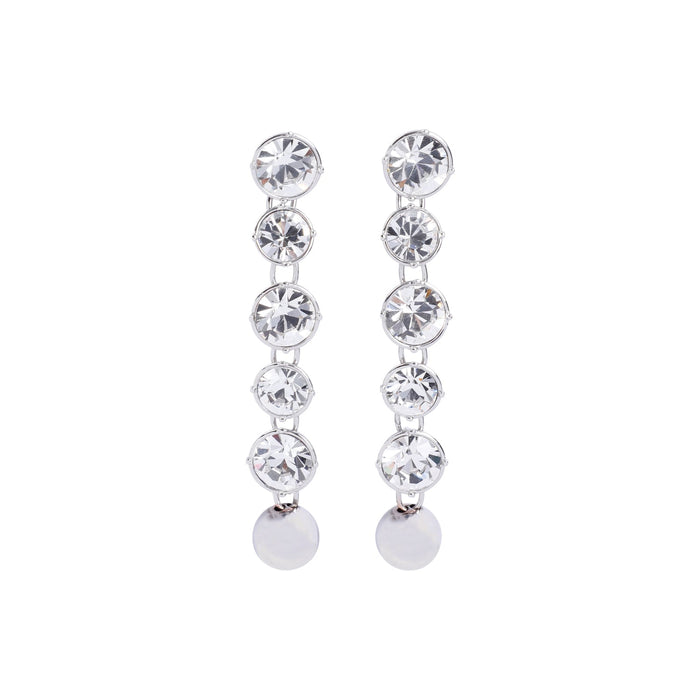 Jean Paul Gaultier Long Diamond Earrings Brass