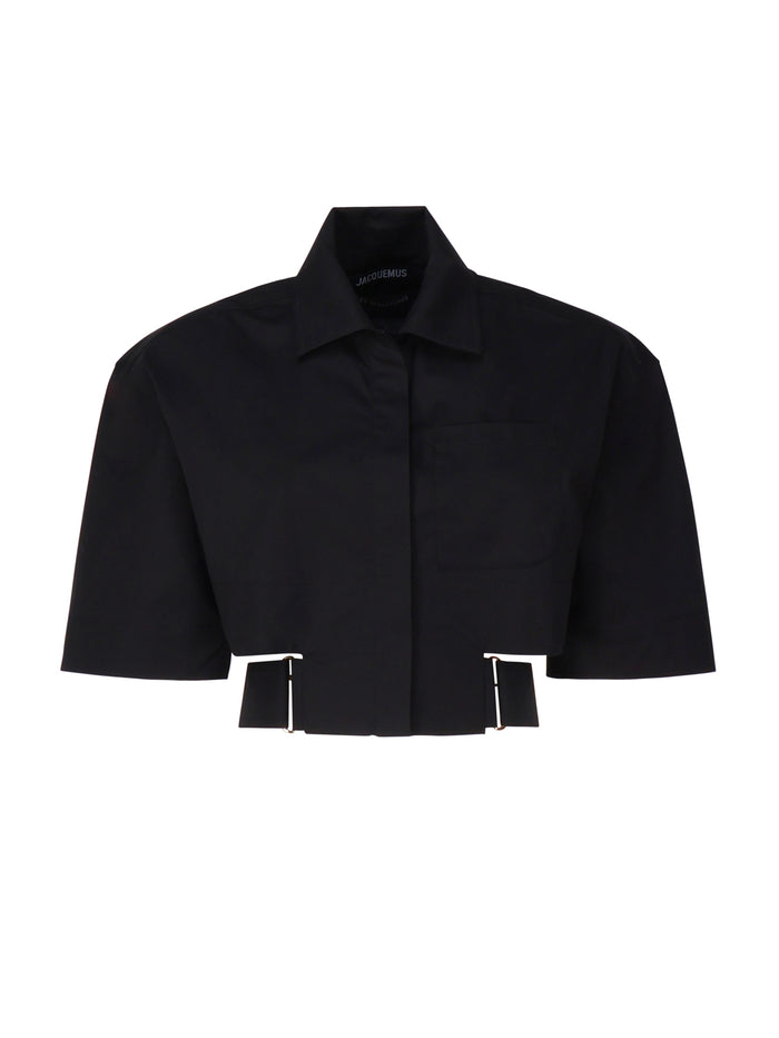 Jacquemus Shirts Black Principal:coton Elasthanne