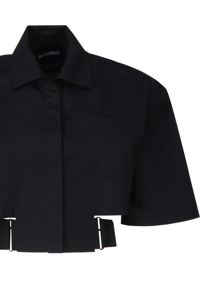 Jacquemus Shirts Black Principal:coton Elasthanne