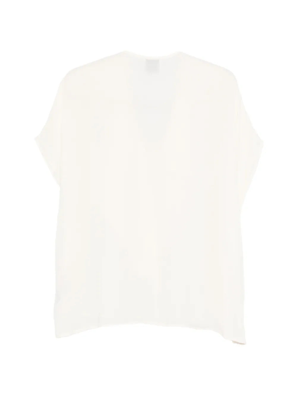 Blouse W Ruffle White Tops