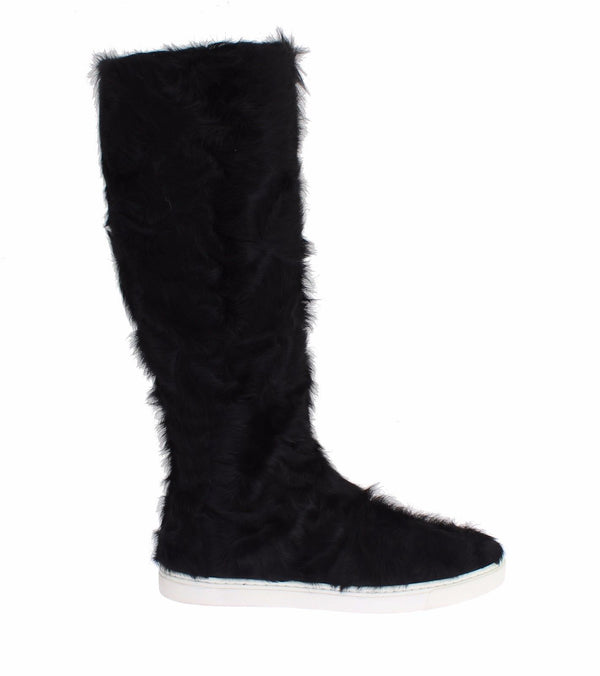 Dolce & Gabbana 98% Xiangao Fur boot in black