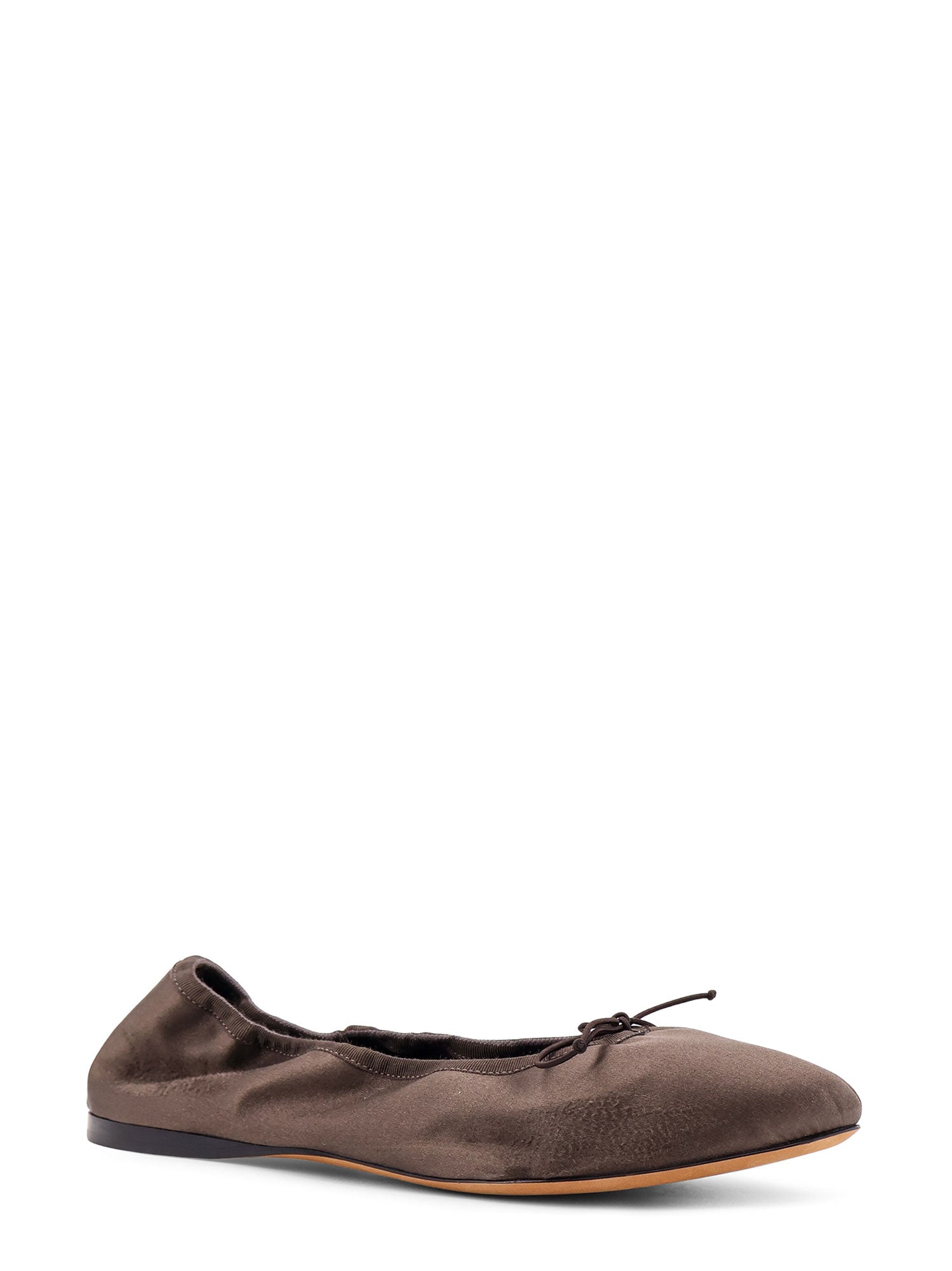 The Row Flat shoes Brown Satin