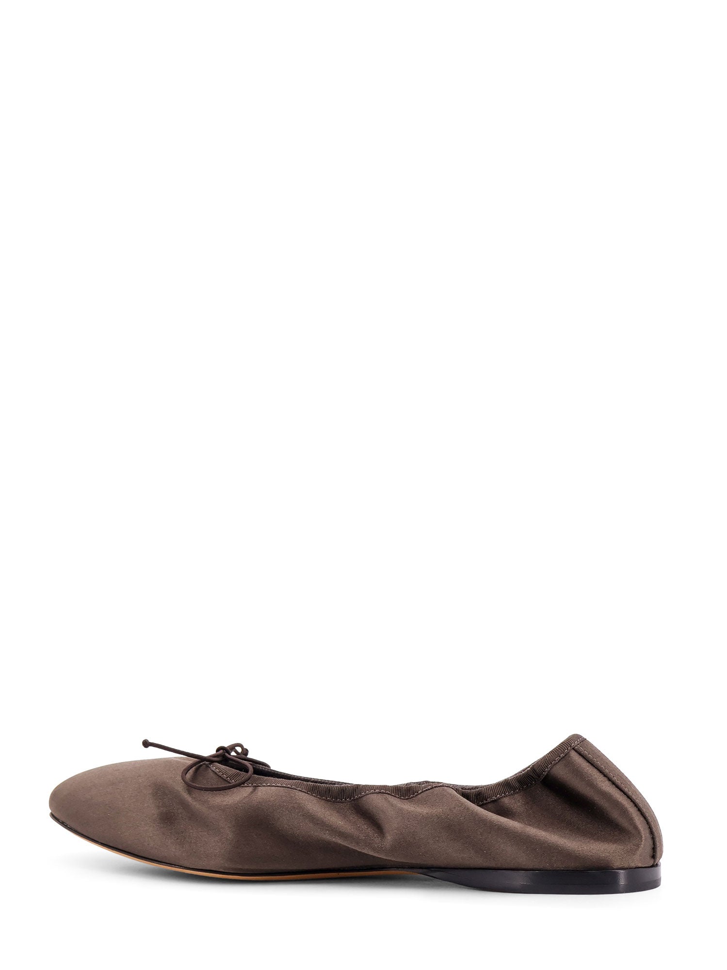 The Row Flat shoes Brown Satin